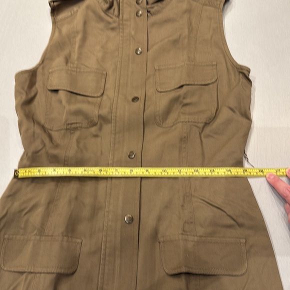 Calvin Klein Khaki Button-Up Dress - Picture 4 of 10